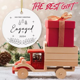 First Christmas Engaged Keepsake, Engagement Newlywed Gifts, Christmas Tree Hanging Ornaments Decoration