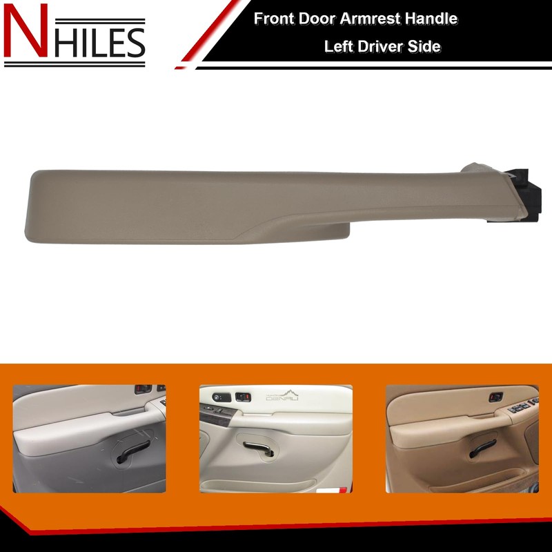 NHILES Front Door Armrest Driver Side Handle Replacement Compatible with