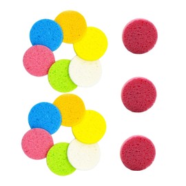 Baluue 15pcs Compressed Round Sponge Dishwashing and Sink Cleaning Sponge for Kitchen Pulp Absorbent and Random Colors