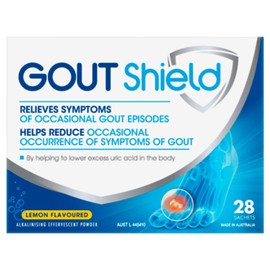 Gout Shield Effervescent Sachets Lemon Flavoured 3.2g Sachets 28 Pack