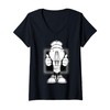 Womens Cartoon Chef Character With Thumbs Up For Kids V-Neck