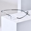 FONEX Titanium Glasses Frame,Rimless Frameless Optical Eyewear Eyeglasses for Men