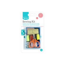 Multicolor Sewing Kit (21 Pieces) 8cm x 6cm x 3cm - Perfect for Daily Sewing and Stitching Needs