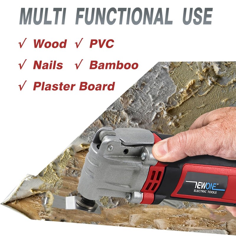 NEWONE Oscillating Tool 4 Amp Oscillating Multi-Tool Kit with 4°