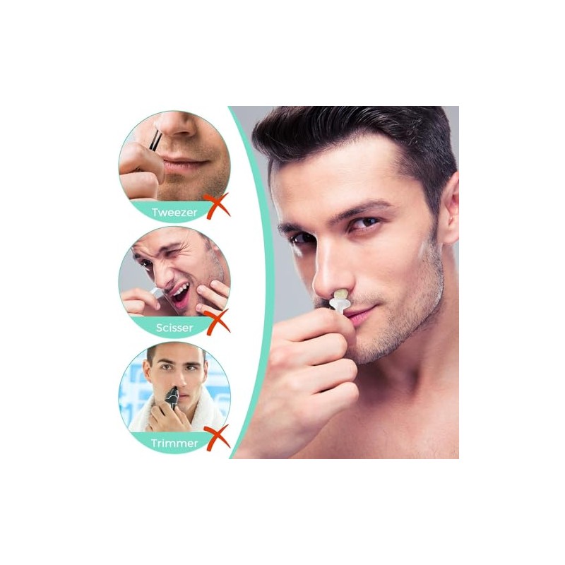 Nose Wax Sticks for Hair Removal 100 pieces ABS Double-headed