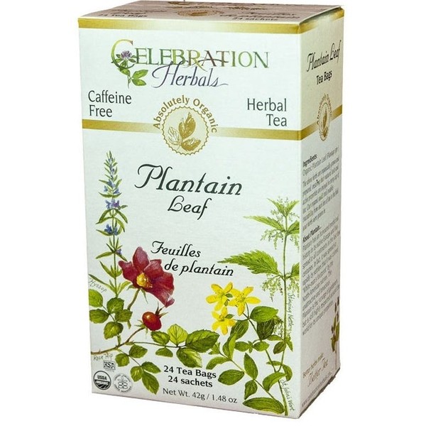 Celebration Herbals Plantain Leaf Organic 24 Tea Bags