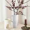 White Vase Ceramic Vase for Flowers Vase with Handle Modern