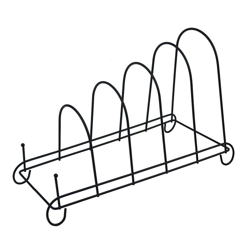 Artliving 5-Tier Metal Scrollwork Dish Rack Plate Rack Display Stand