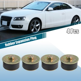 X AUTOHAUX 4pcs Automotive Rubber Freeze Plug Rubber Expansion Plug Fit Hole Size 1-5/8" to 1-3/4" 41mm-44mm