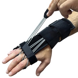 pucka Radial Nerve Palsy Splint Adjustable Dynamic Drop Wrist and Finger Splint for Pain Mcp Arthroplasty Recovery Stroke Brace - Fits Right or Left Hand Splint