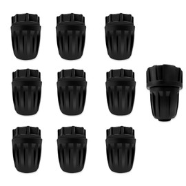 WELANE 1/2 inch Barbed Locked End Cap Connectors,10 PCS Irrigation Fittings End Plugs for 16mm Garden Watering System Drip Line