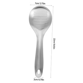 ABOOFAN 4pcs Stainless Steel Ginger Grater Zester Multi Functional Grinding Spoon for Garlic Fruits and Vegetables Easy to Clean Kitchen Tool for Home Cooking