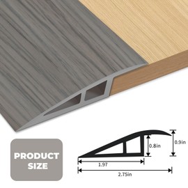 Floor-Transition-Strips Self Adhesive 72 inch Door-Threshold, Threshold 3/4''~4/5'', Transition-Strips for Doorways, Edge-Reducer for Door/Floor