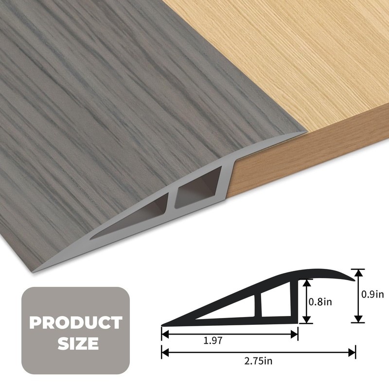 Floor-Transition-Strips Self Adhesive 72 inch Door-Threshold, Threshold 3/4''~4/5'', Transition-Strips for