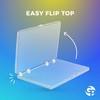 Gary Plastic Packaging Clear Hard Plastic Hinged Lid Box, Keepsake