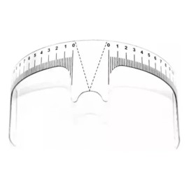 Regla Microblading De Plastico Para Diseño De Cejas 1 Pieza
