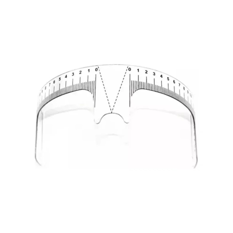 Regla Microblading De Plastico Para Diseño De Cejas 1 Pieza
