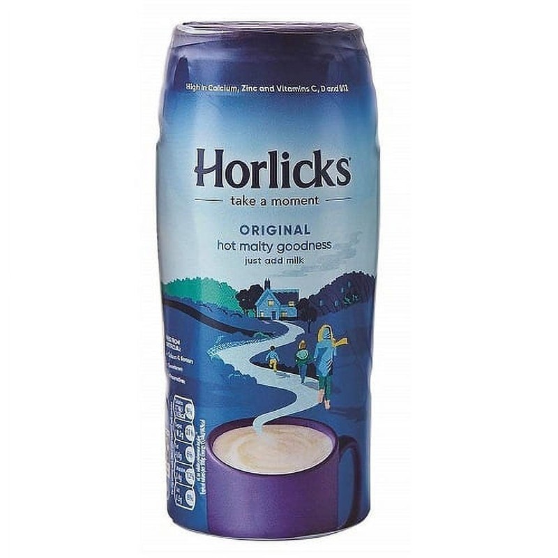 Horlicks Original Malted Milk Powder, Beverage Mix From England, Free