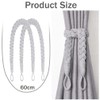 Natural Cotton Rope Curtain Tie Backs,2 Pcs Elegant Boho Style