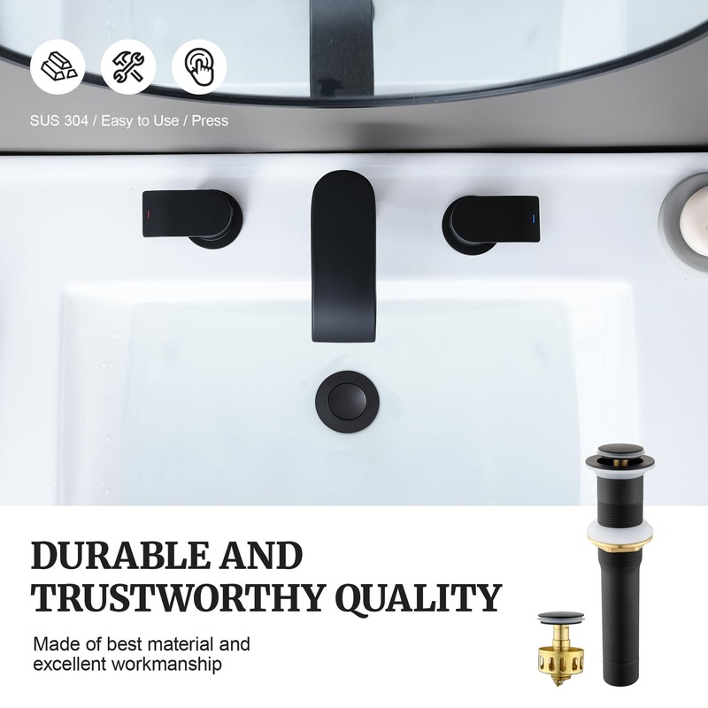 Pop up Sink Drain Stopper for Bathroom Vessel Vanity Sink