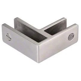 CRL GBC90BS Brushed Stainless 90 Degree Glass Bracing Clamp
