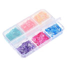 Baluue Letter Shape Nail Art Sequins for Manicure Decor DIY Crafting Valentine's Day Decorations Easy to Apply Fingernail Decorations