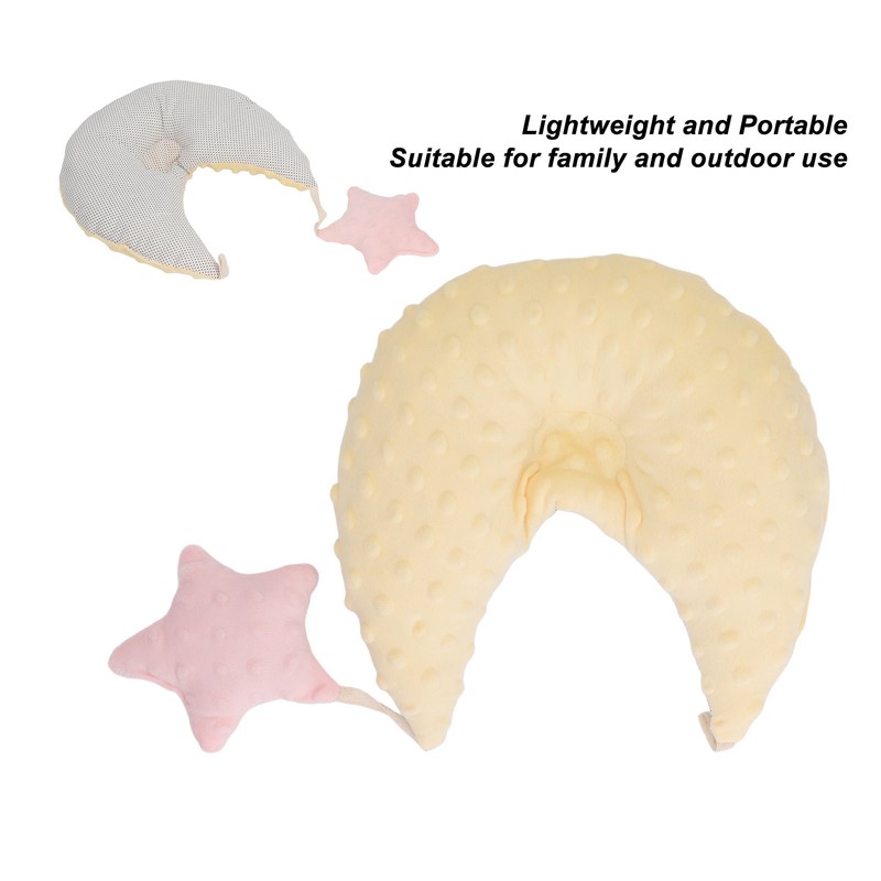 Baby Head Support Pillow Soft Lightweight Portable Infant Head Shaping