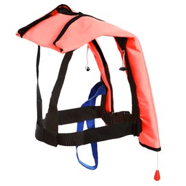Manual Inflatable Life Jacket|Life Vest for Adults|PFD Low Profile|Supports up to 330 lbs(YSH700) (Pink)