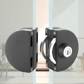 Glass Door Auxiliary Lock Locking Mechanism