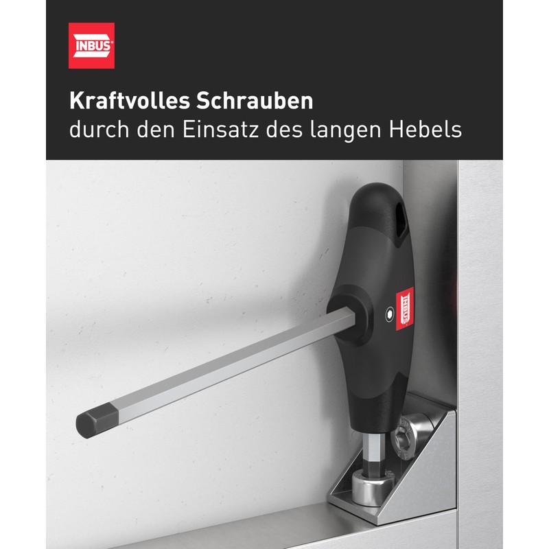 INBUS® 70105 T-Handle Screwdriver 8 mm with HybridTouch - Made