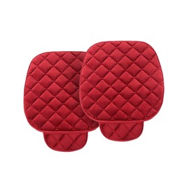 Seat Cover for Car, 2 Pack Car Front Seat Protector, Universal Seat Cushion for Most Cars, Vehicles, SUVs and More, Soft Comfort, Car Interior Accessories for Men Women (Wine Red)