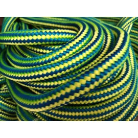 Valley 9/16 " x 100 ft. Double Braid Polyester. Arborist Industrial Rope. Blue/Lime
