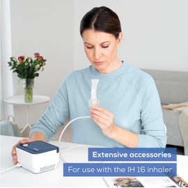 Beurer IH 16 Yearpack, umfangreiches Zubehör mit Vernebler, Medikamentenbehälter, Mundstück, Kindermaske, Erwachsenenmaske, 5 Ersatzfilter, Vernebler-Set für den IH 16 Inhalator, desinfektionsfähig
