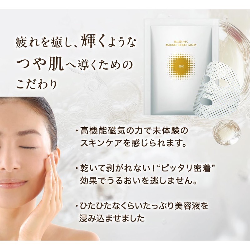 Magnetic Sheet & Dot Face Mask, Highly Moisturizing, Dry Skin