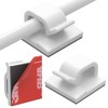 Cable Clips 40pcs with Strong Adhesive Tapes,Wire Holder Organizer Cord
