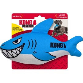 KONG Maxx Ballistic - Juguete para perros de 2 capas (tiburón, mediano)