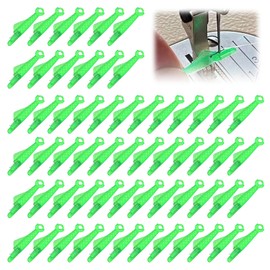 Asheyya 60 PCS Fish Mouth Sewing Machine Needle Threader, Quick Easy Selfthread Needle Threaders Tool for Sewing DIY Craft Supplies