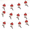 AK Giftshop Rugby Player Red Shirt Bunting Party Decorations -
