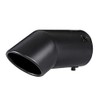 Black Exhaust tip - Fit 2.75 to 3 Inch Exhaust Tail Pipe Diameter- Black Coated Stainless Steel - Car Muffler Tips