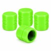 4pcs Luminous Car Tire Valve Caps, Hexagonal Glow-in-the-Dark Tire Valve