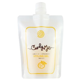 Curly Me Hair Styling Gel, Refill, Fine Fragrance (Yuzu), 5.3 oz (150 g), Curly Hair, Tenpa, Hair, Perm