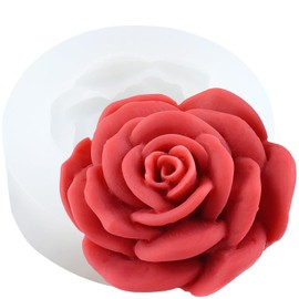 XIAOSHUI Rose Flower Silicone Candle Mold Rose Candle Molds Rose Flower Resin Casting Mold for Candle Home Decorate Mold Candle Making Aromatherapy Gypsum Candles Resin Clay Craft
