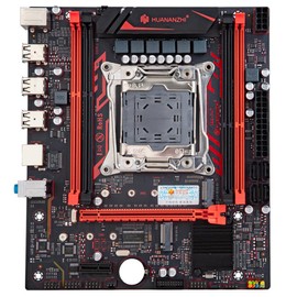 HUANANZHI X99-P4T Gaming Motherboard - LGA2011-3 CPU Support, DDR3 128GB Max, 4 SATA2.0, PCIe 3.0 x16, M.2 NVME, USB2.0, Mini ATX for Gaming PC