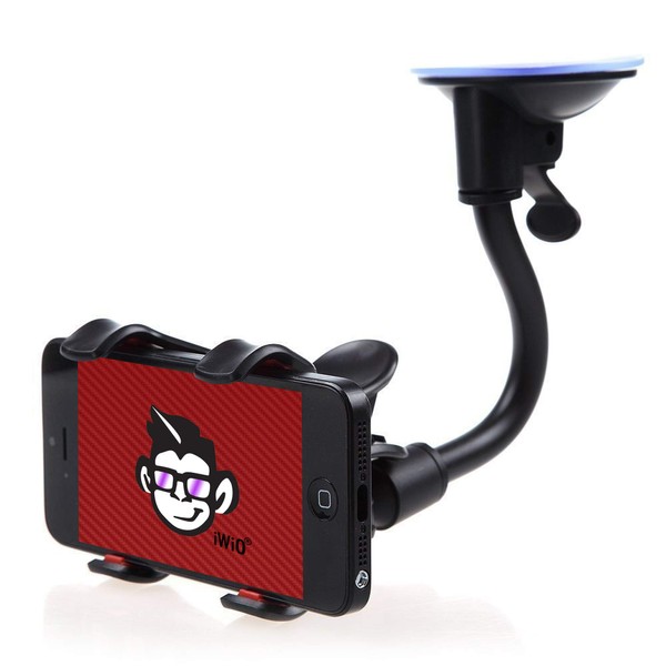 IWIO Double Claw Gripper 360 Degree Dashboard/Windscreen Clip On Suction