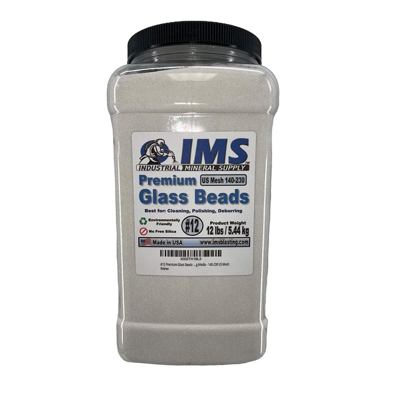 #12 Premium Glass Beads - Extra Fine - 12 lbs/5.44