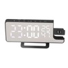 Projection Alarm Clock Mirror Screen USB Charging Snooze 180° Digital