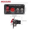 Taxutor 12V 30A 4-in-1 Ignition Panel Kit, Aluminum Alloy Switch