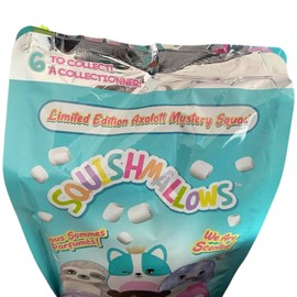 Squishmallow Kellytoy 2021 Limited Edition Scented Axolotl Mystery Squad Bag 8” Plush