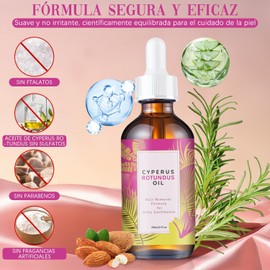 Aceite Depilatorio Natural Cyperus Rotundus 2PC - Sin Irritación para Mujeres y Hombres