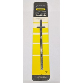 General Tools Stainless Steel Rule Flexible 301me Graduated in MM & 16th" Ruler
